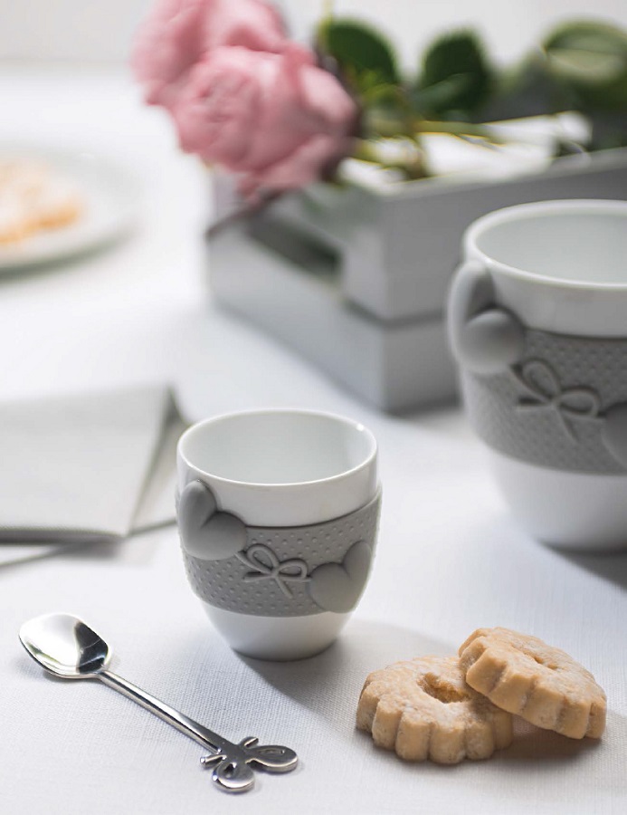 Набор из 2 чашек для кофе Love жёлтый Guzzini 11490079 - Вид №1