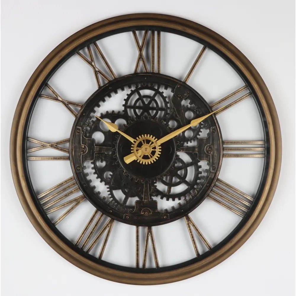 Часы настенные Dream River Шестеренки круглые пластик цвет черный ø61  см STLM-2019139 - Вид №3