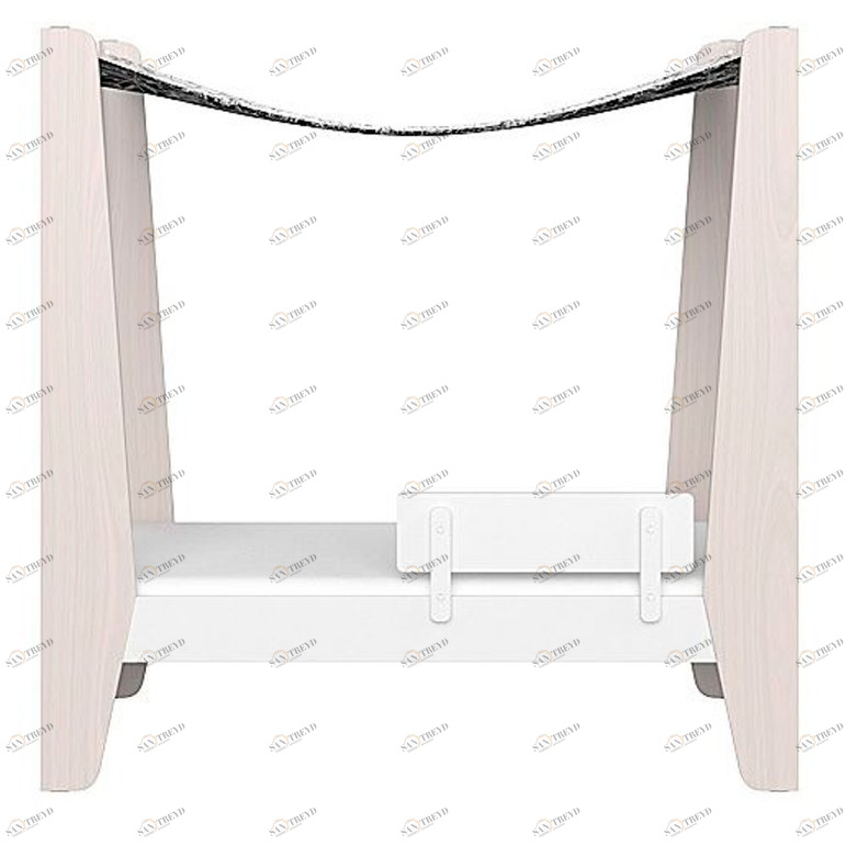 Кровать с пологом Line M 169х88 см белая ELLIPSE ELLIPSE LINE 351618 Белый;молочный Santreyd 