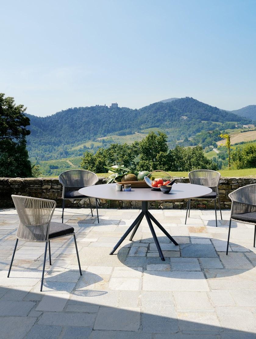 Potocco Круглый садовый стол из hpl Otx 887/tgc - Вид №4