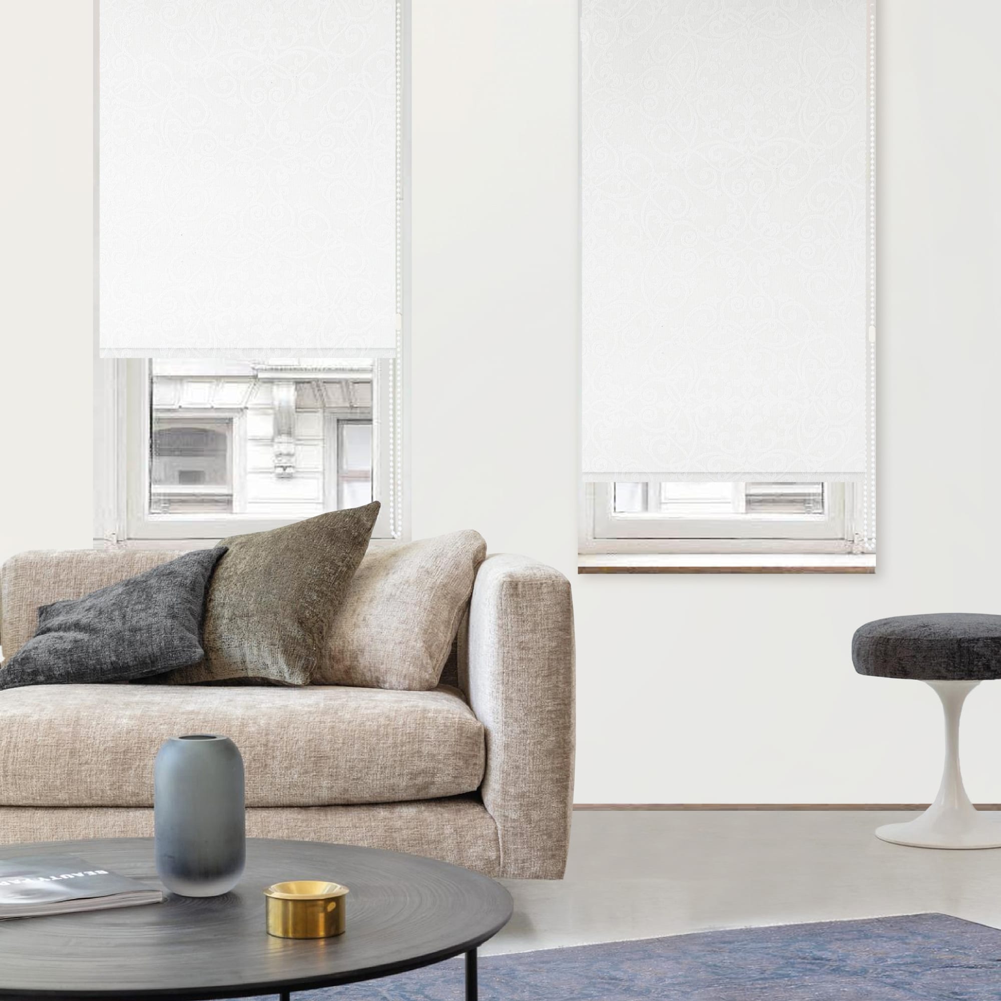 83502842 Штора рулонная Miamoza Rosina 50x160 см белая Santreyd  - Вид №2