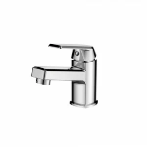 OneLife by Orange P02-021cr однозахватный полимерный смеситель для раковины, цвет хром Черный матовый