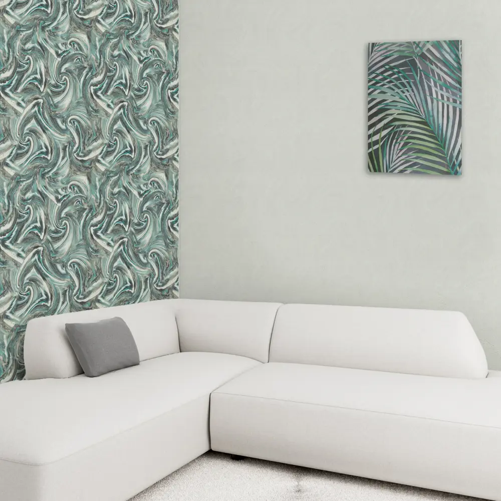 Обои флизелиновые Московская Обойная Фабрика Девятый вал белые 1.06 м БРИЗ 4118-1 STLM-2177642 - Вид №2