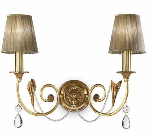 Possoni Illuminazione Аппликация из старинного французского золота с кристаллами шоулера Daisy 3039/a2