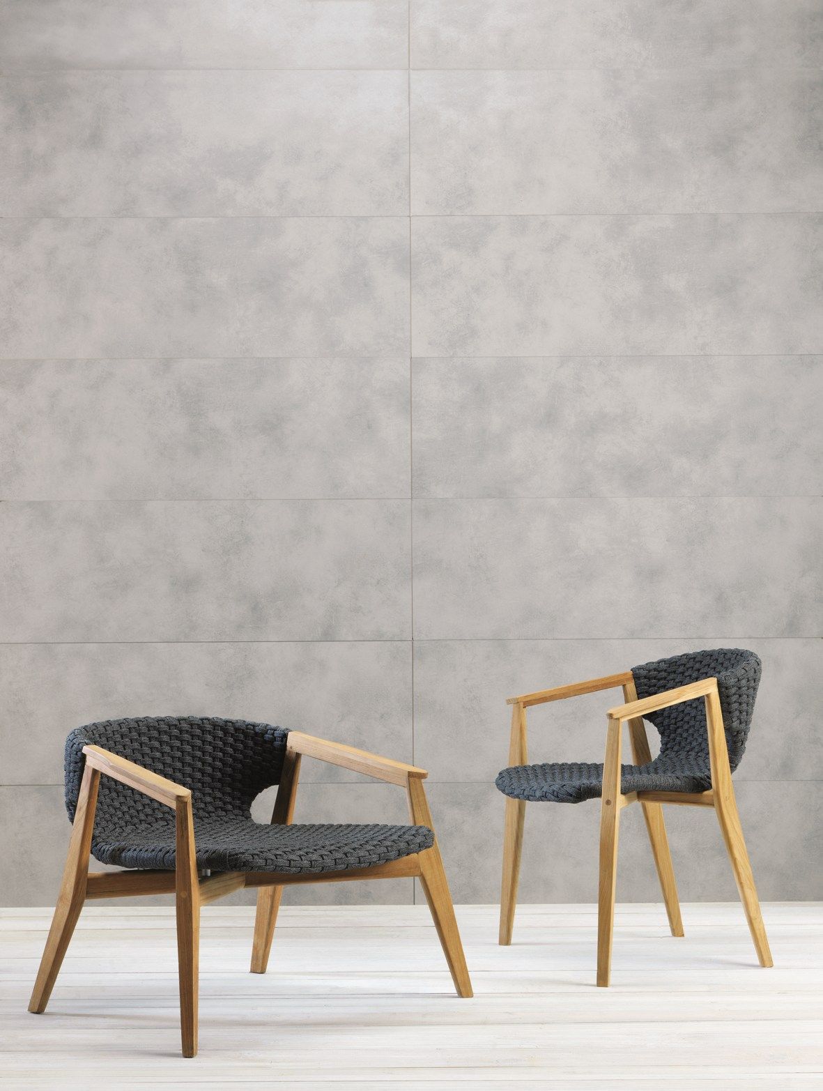 Синтетическая ткань садовое кресло с подлокотниками Ethimo Knit ARCH-00122669 - Вид №19