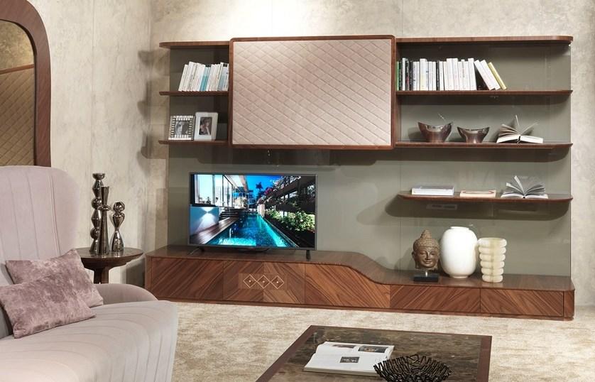 Carpanelli Деревянная оборудованная стена с тумбой под телевизор Desyo Lb33 - lb33b - Вид №1