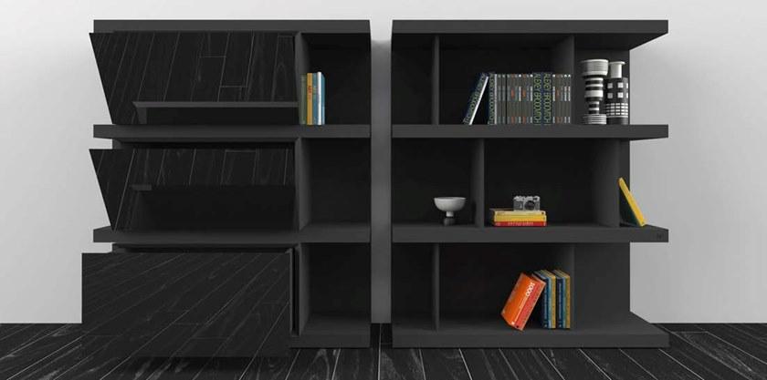 Natuzzi Модульный деревянный книжный шкаф sun-id-1482872 - Вид №1