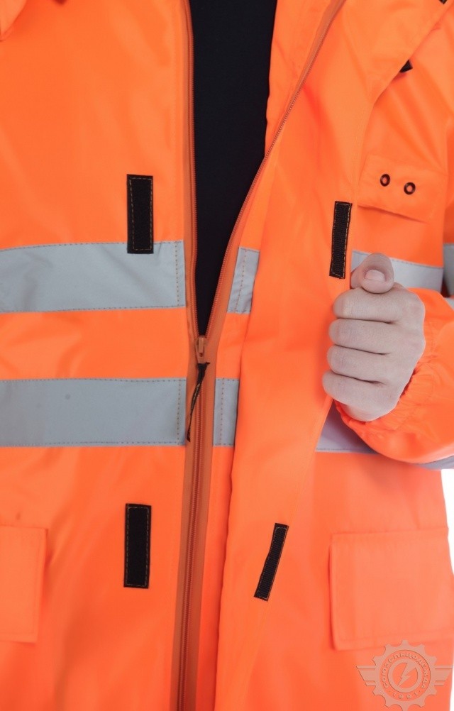 5029703 Куртка-ветровка с СОП оранжевая  Распродажа спецодежды  размер 52-54/182-188 Спецодежда  - Вид №7