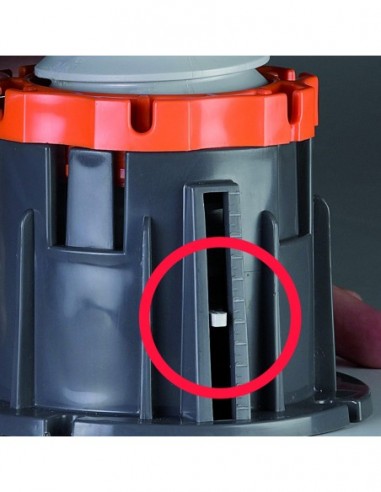 660300 000 00  Ножки для душевых поддонов Cricabac, регулируемые, устойчивые, Д. 106 мм, набор из 4 предметов Valentin Серый Оранжевый  - Вид №3