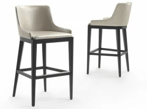 Marelli Кожаный барный стул со спинкой Nicole