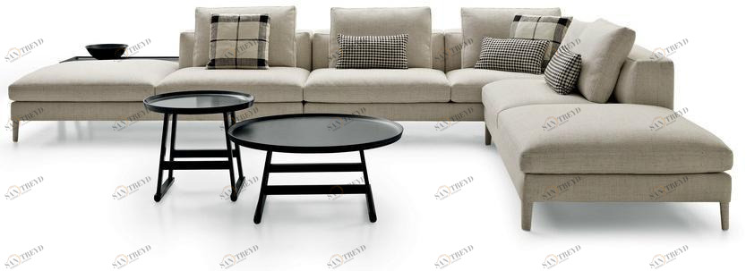 Maxalto Модульный угловой диван из ткани Dives sun-id-1407259