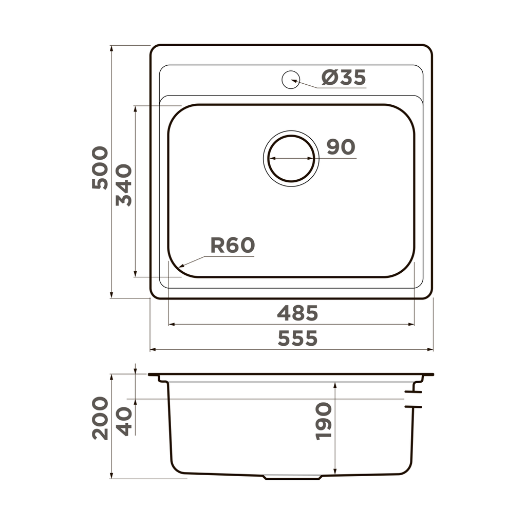 Кухонная мойка Ashi 56 IN OMOIKIRI 4993449 - Вид №3