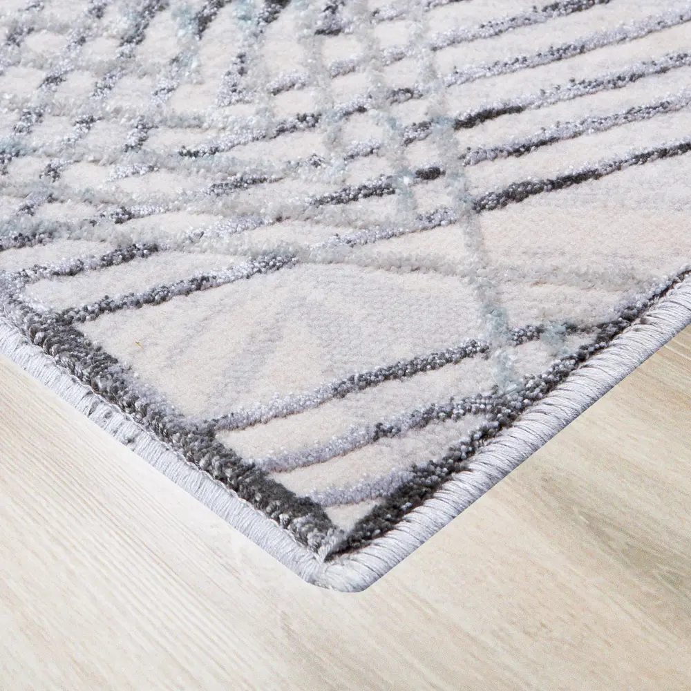 Ковер вискоза Эрин 1902G 120x180 см цвет светло-серый CTIM STLM-2097149 - Вид №1