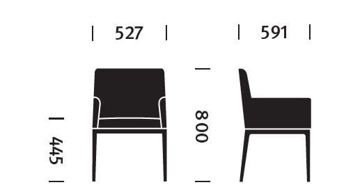 Тканевое кресло с подлокотниками Herman Miller Nessel ARCH-00075088 - Вид №5