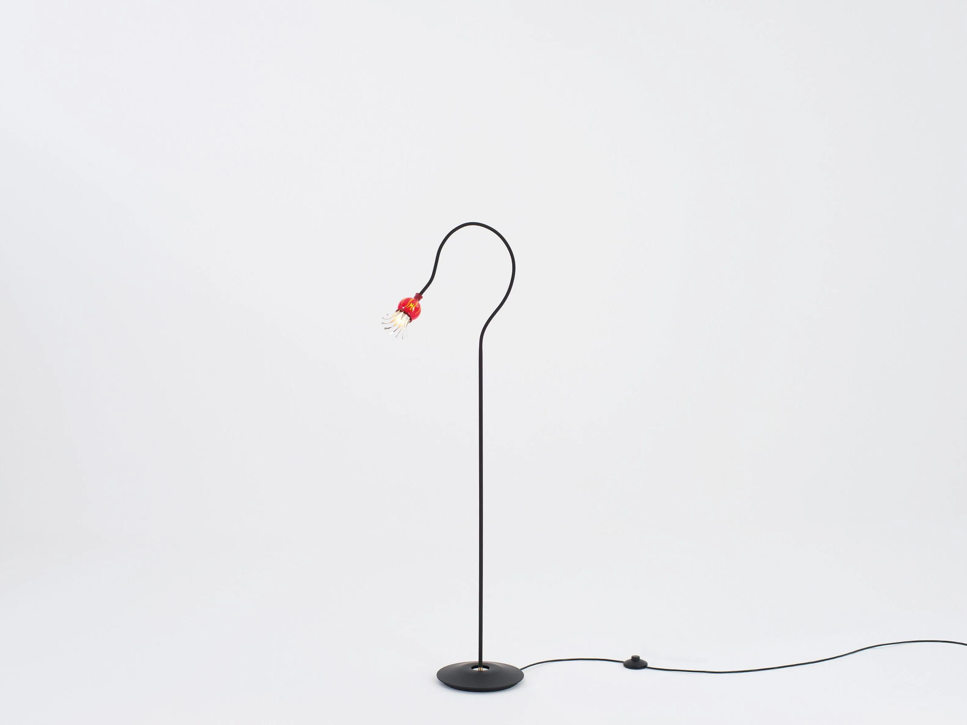 Алюминиевый и стеклянный светодиодный торшер с гибкой рукояткой serien.lighting POPPY ARCH-00021805 - Вид №9