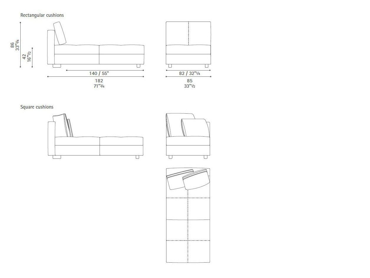 Кожаный модульный угловой диван Poltrona Frau коллекция - диваны и кресла ARCH-00060847 - Вид №41