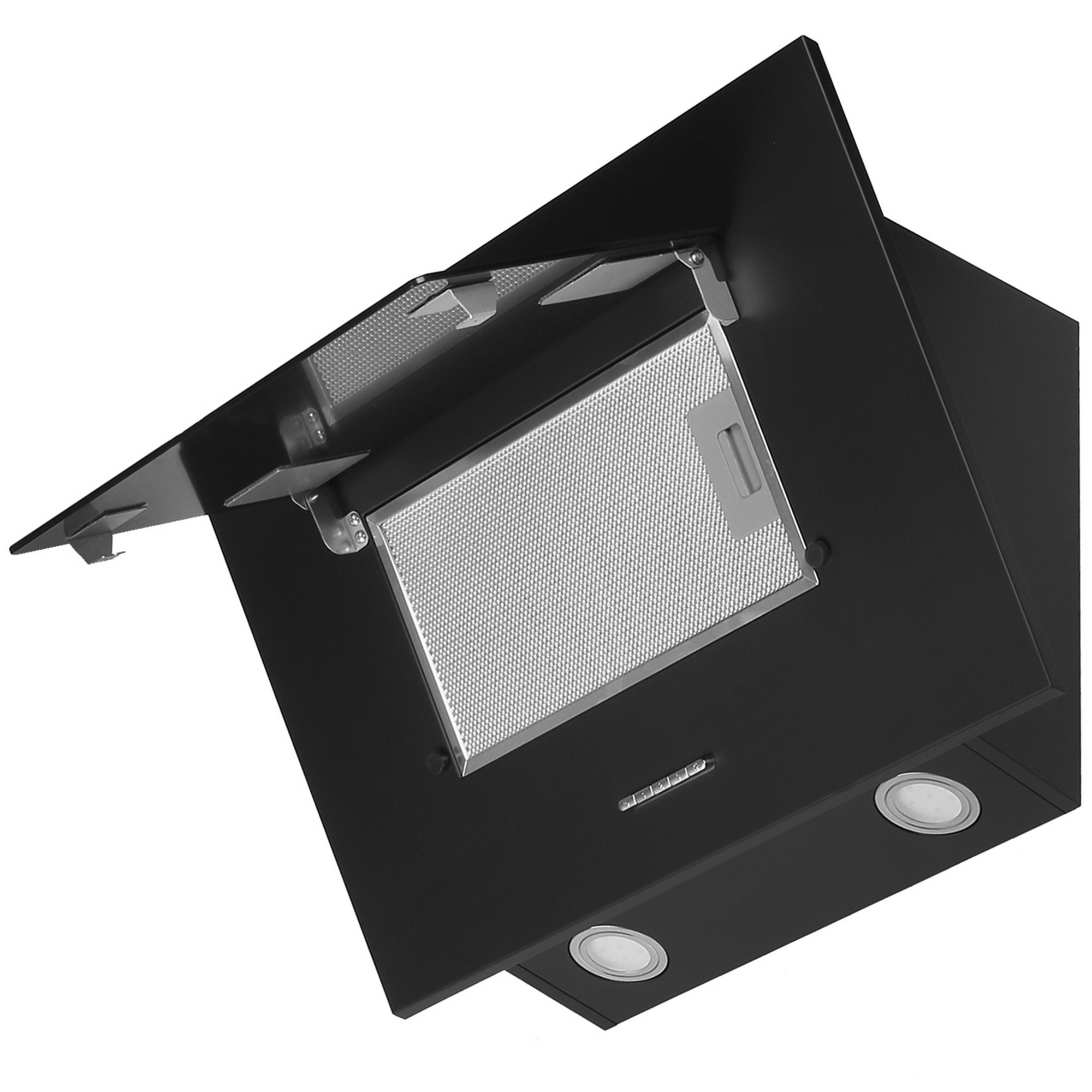 8160057 Вытяжка наклонная HOMSair BELL 60 черный/черный STDN-0001374 - Вид №2