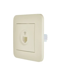 ASTI Розетка телефонная евро крем