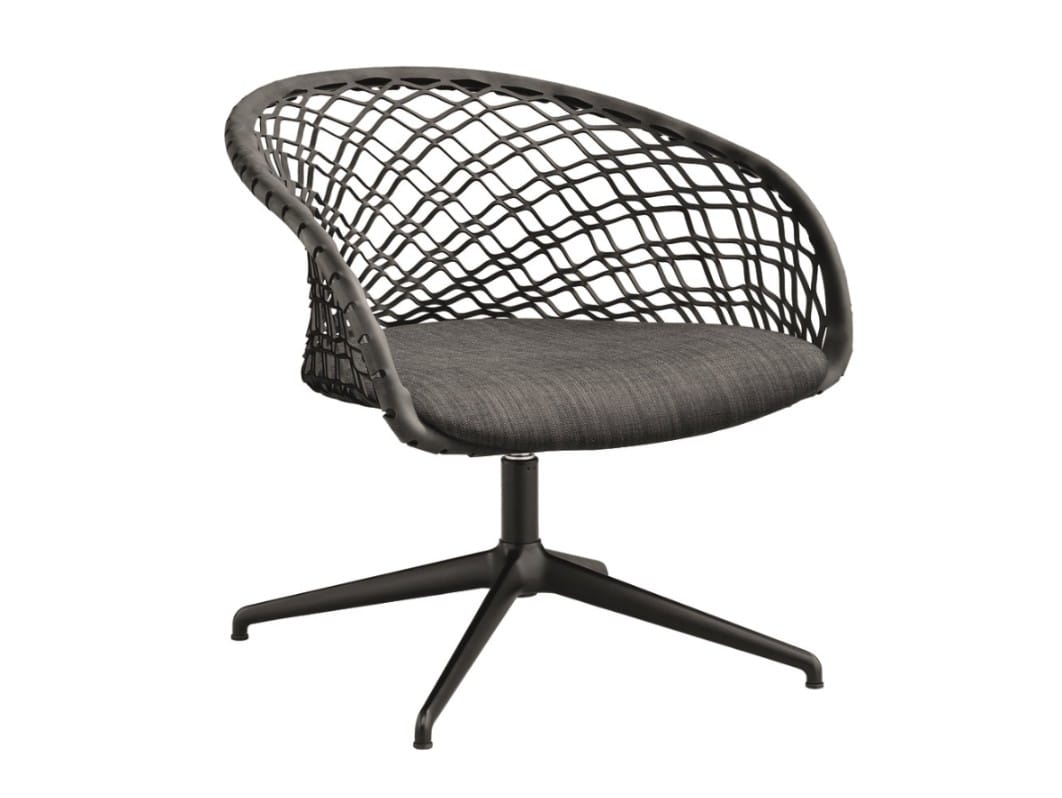 Спицевое вращающееся кресло с подлокотниками Midj P47 ARCH-00090920