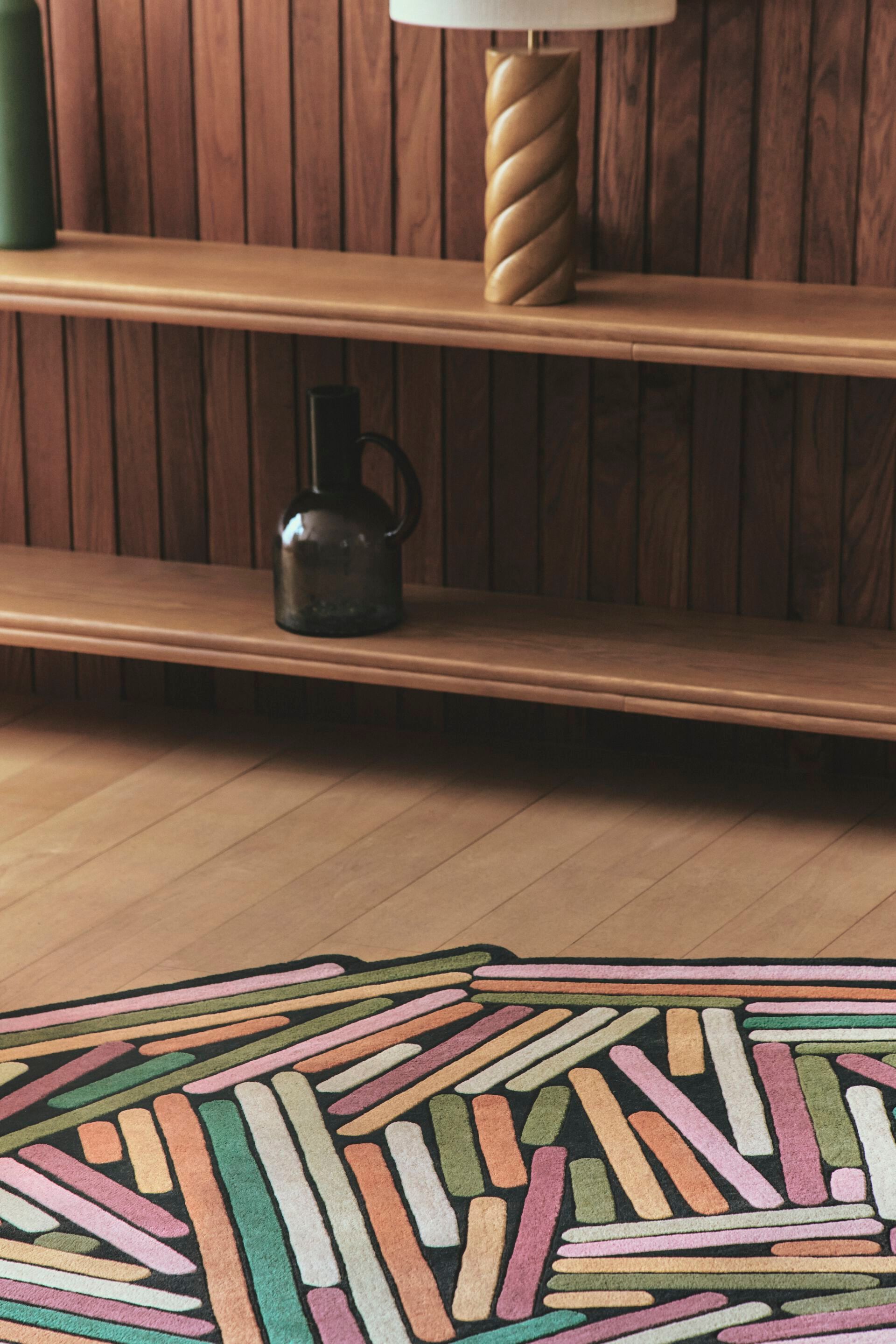 Шерстяной ковер с геометрическим рисунком Toulemonde Bochart BRINDILLE PRINTEMPS ARCH-00123312 - Вид №9