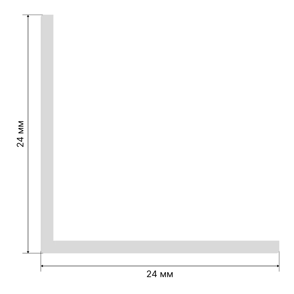 Угол для стеновой панели МДФ STELLA матовый бежевый 2700x24x24 мм 89378883 STLM-1568708 - Вид №2