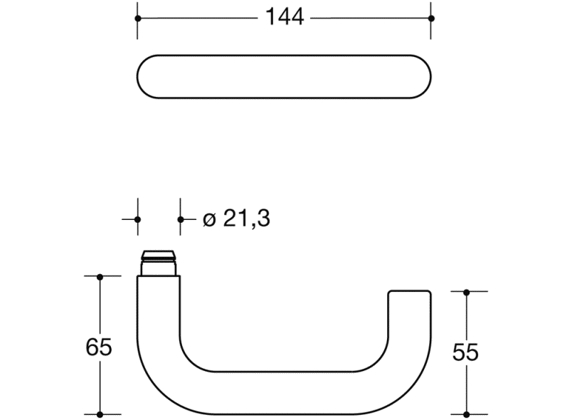 111XAH03.119 Сменный набор модель 111x HEWI Beschläge für Außentüren  - Вид №2