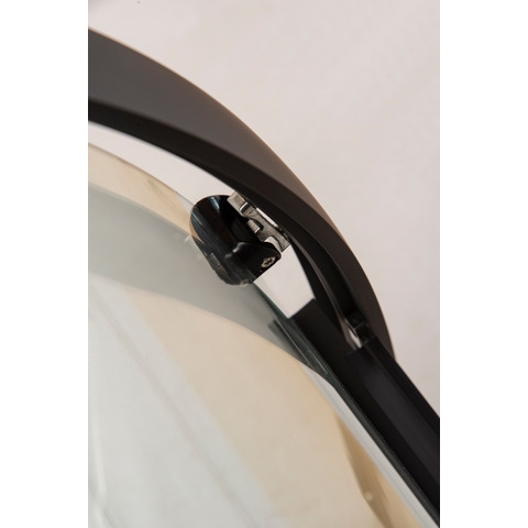 Orange E01-100TB Душевой уголок с поддоном 100х100х205 4MM прозрачный черный Хром sun-id-1517003 - Вид №3