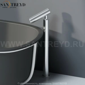 Agape SQUARE Напольный смеситель для ванны хромированный матовый ARUB0952LSP