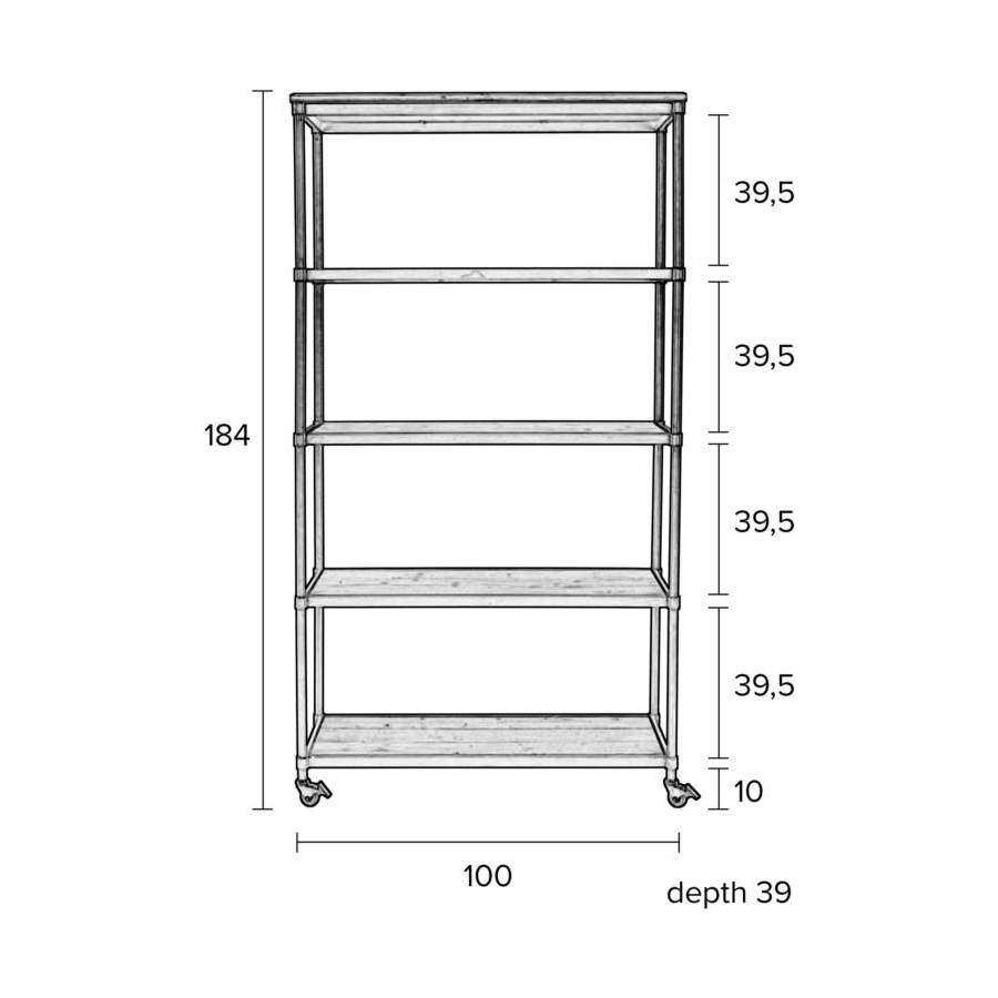 Стеллаж Simon White Label Living 4200013 - Вид №8