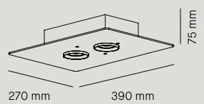 Milan Iluminacion Точечный светильник прямоугольной формы из ясеня  6708 - 6709  - Вид №4