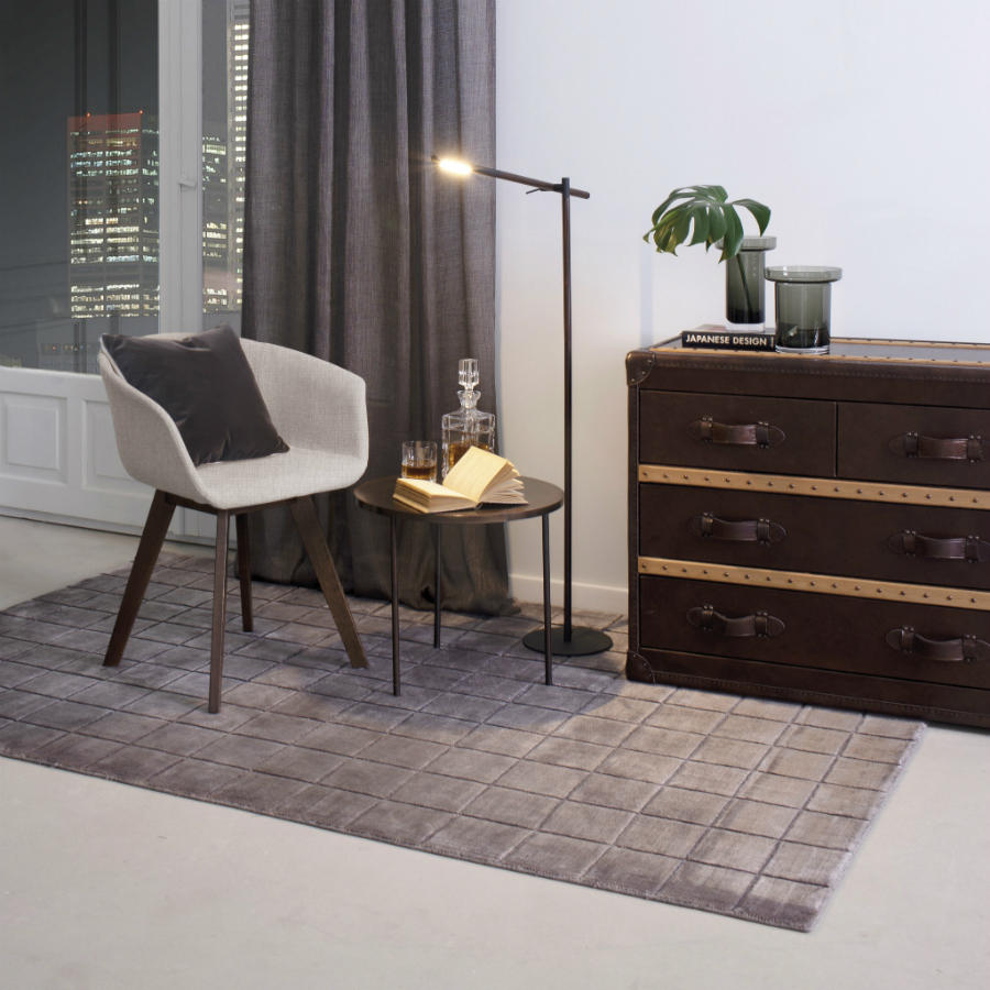 Ковер Gride, 160х230 см, стальной Carpet Decor C1093 - Вид №1