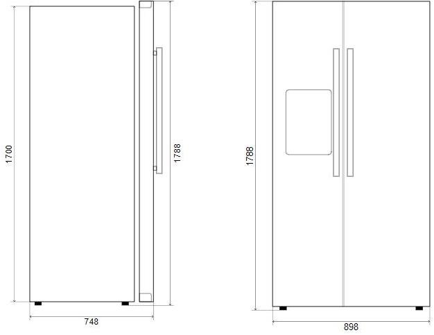 Ilve Холодильник двухдверный класс а + Professional plus Rt9020sbs Santreyd  - Вид №2