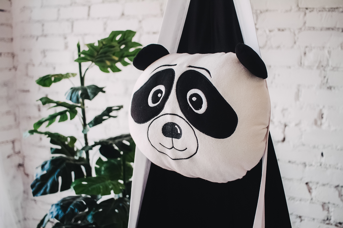 Подвесное кресло-кокон "Панда" ПОКАЧАЙКА  326702 Черный Santreyd  - Вид №1