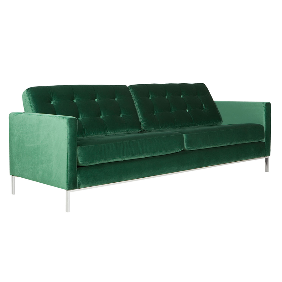 Диван Kalle, трехместный, зеленый Sits S1297 - Вид №1