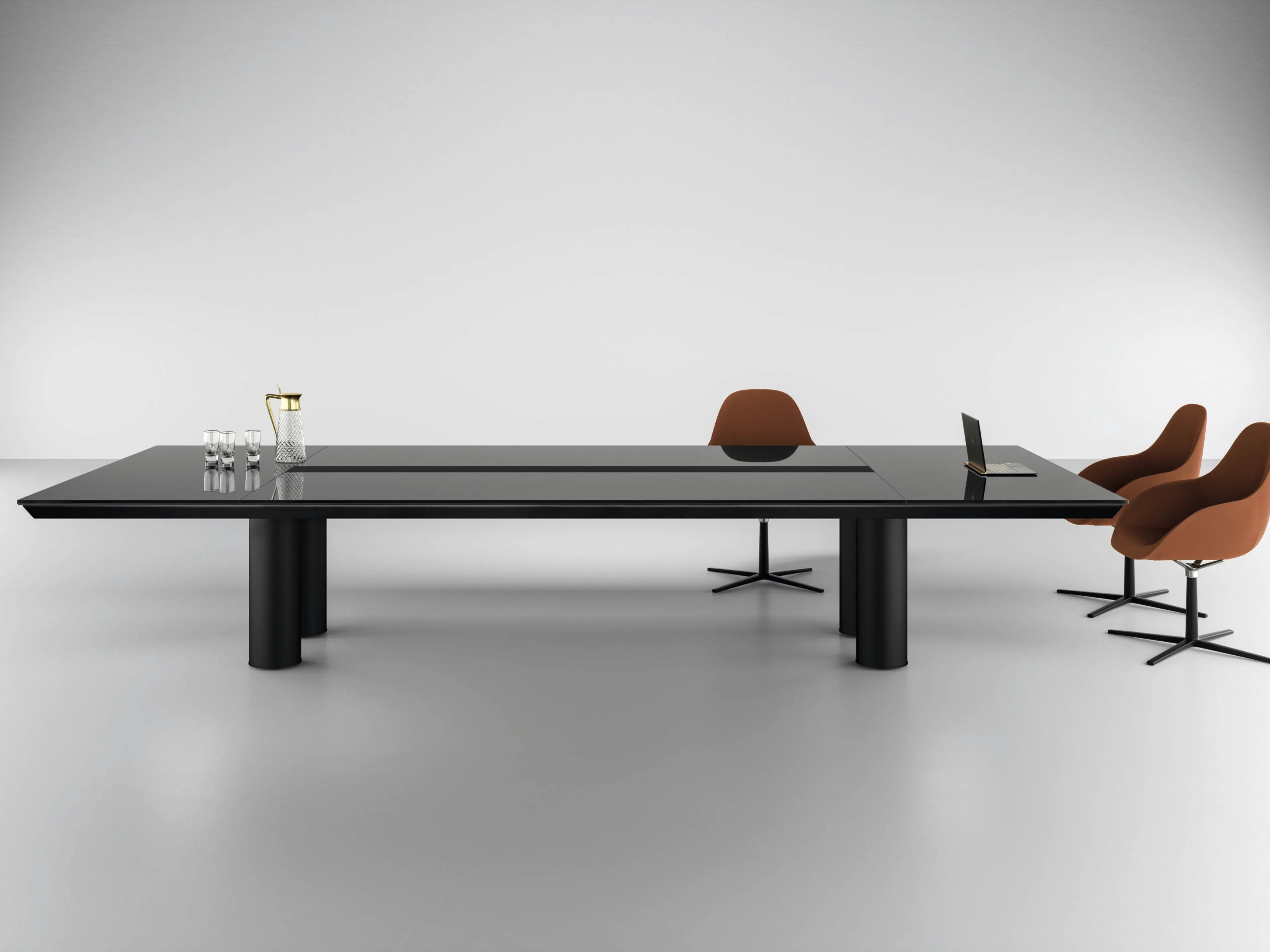 Деревянный прямоугольный стол для совещаний с системой люверсов Martex Han ARCH-00027135 - Вид №1