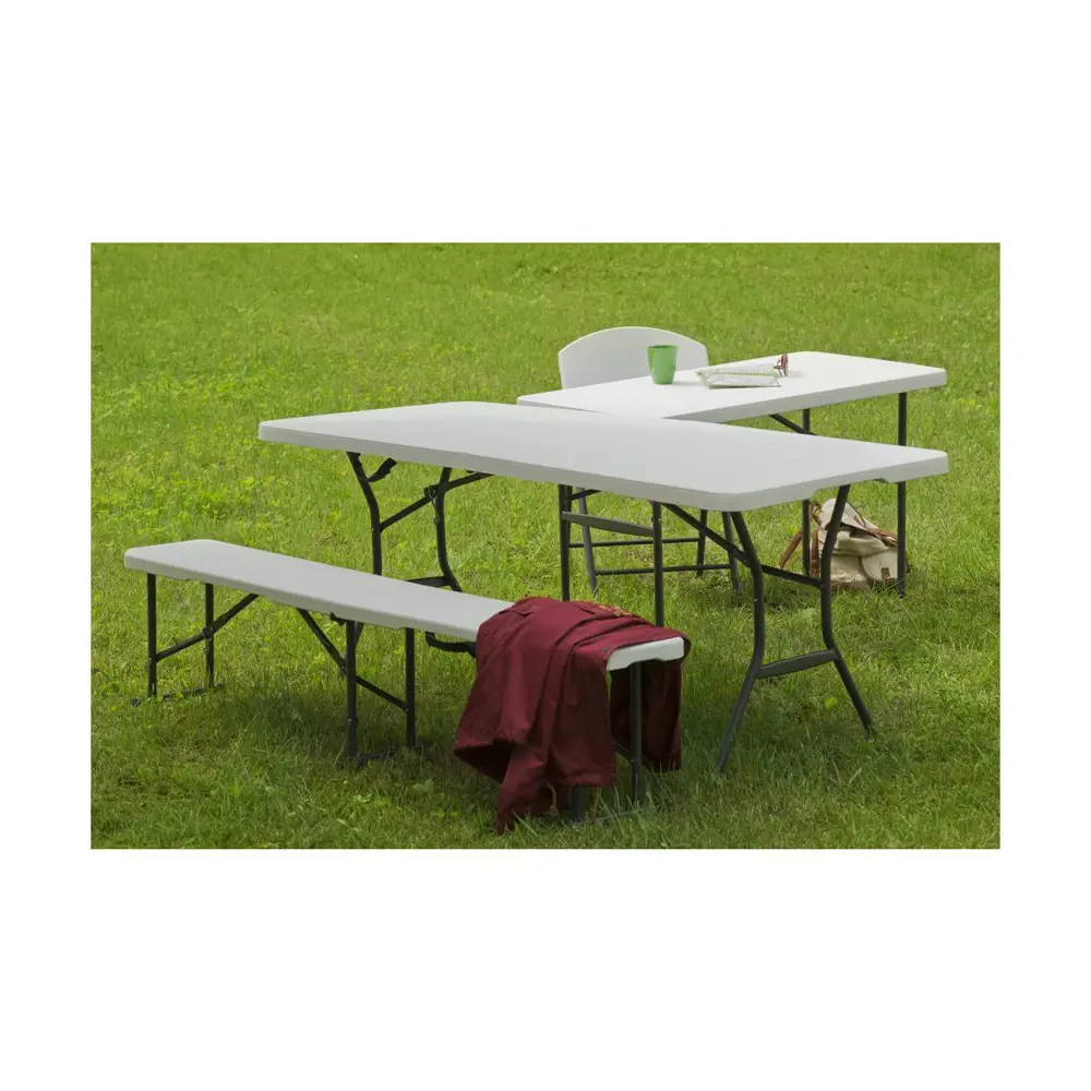 Скамья садовая Lifetime туристическая складная 183x29x42 см пластик белый 15088172 STLM-2210028 Santreyd  - Вид №14
