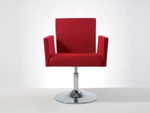 MASCAGNI Поворотное кожаное кресло Lounge