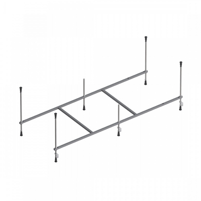 W90ASET-170W90BS80CT Ванна 170x70 с каркасом и шторкой на борт ванны W90BS-080-140CT AM.PM Gem - Вид №3