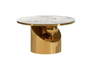 Круглый керамический журнальный столик