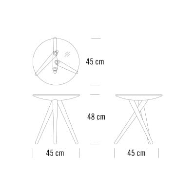 Журнальный столик из массива дерева THONET 1025 ARCH-00077834 - Вид №6