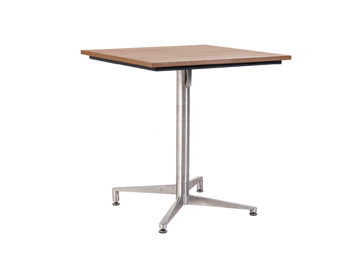 76.00.0073 Стол Победы Tradition Resysta sumatra 70 × 70 + каркас стола складной из нержавеющей стали Mbm Victory