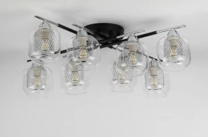 Потолочная люстра Rivoli Multistrato 3024-308 RIVOLI ДИЗАЙНЕРСКИЕ, MULTISTRATO 336925 Хром;прозрачный