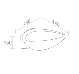 L236T0RPV1.100 Угловая раковина треугольная A. e T. Italia SPOT Белый глянцевый AeT ITALIA - Вид №1
