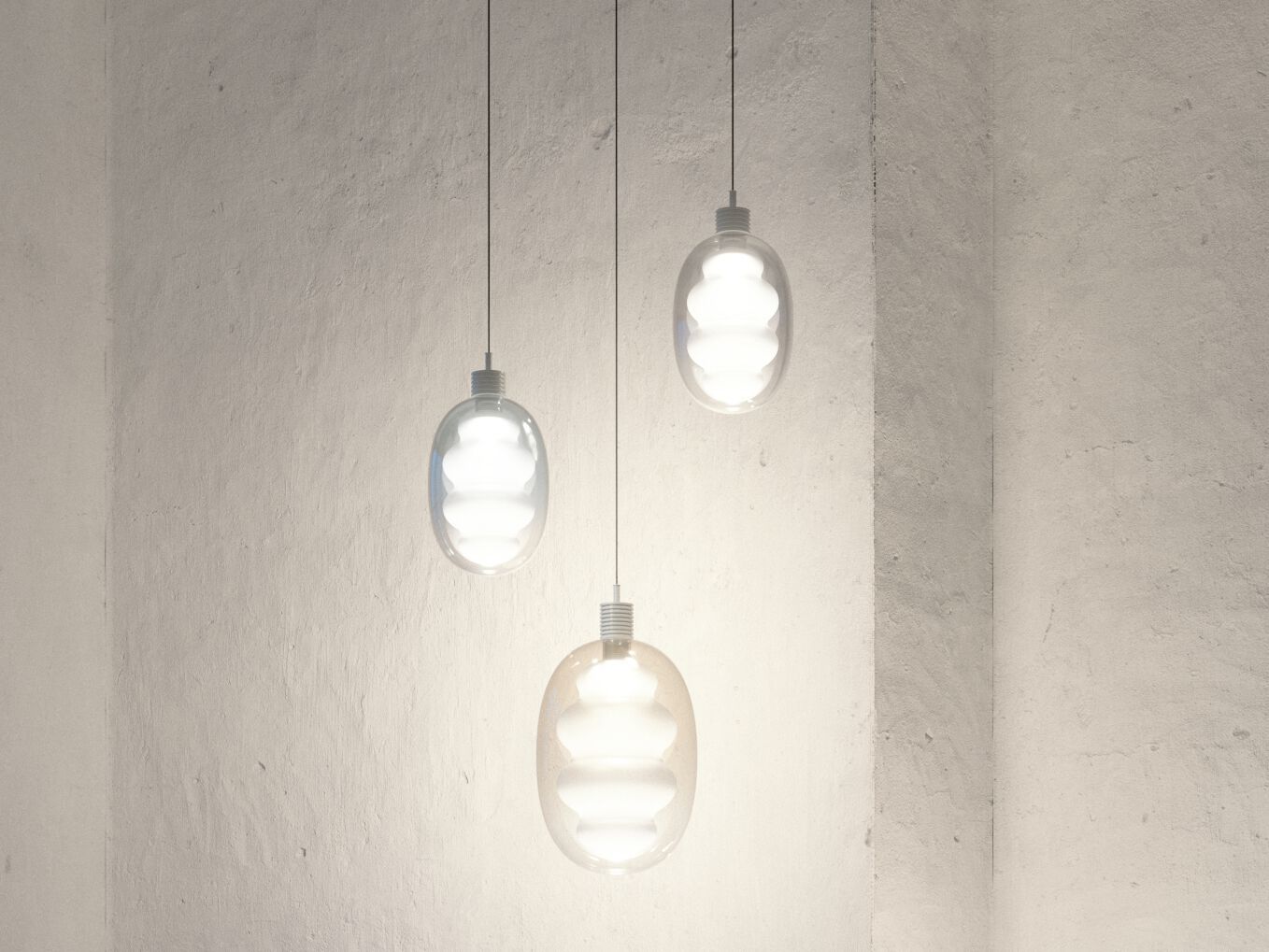 Стеклянный светодиодный подвесной светильник Cangini & Tucci Dalma ARCH-00093570