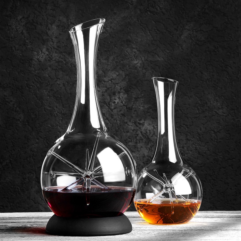 4948.PB Zieher Декантер для вина Zieher декантер "STAR" 1.8 л, с подставкой, Ø 15,6 см, п/к Боросиликатное стекло/силикон  - Вид №7