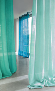 Льняная однотонная вуаль