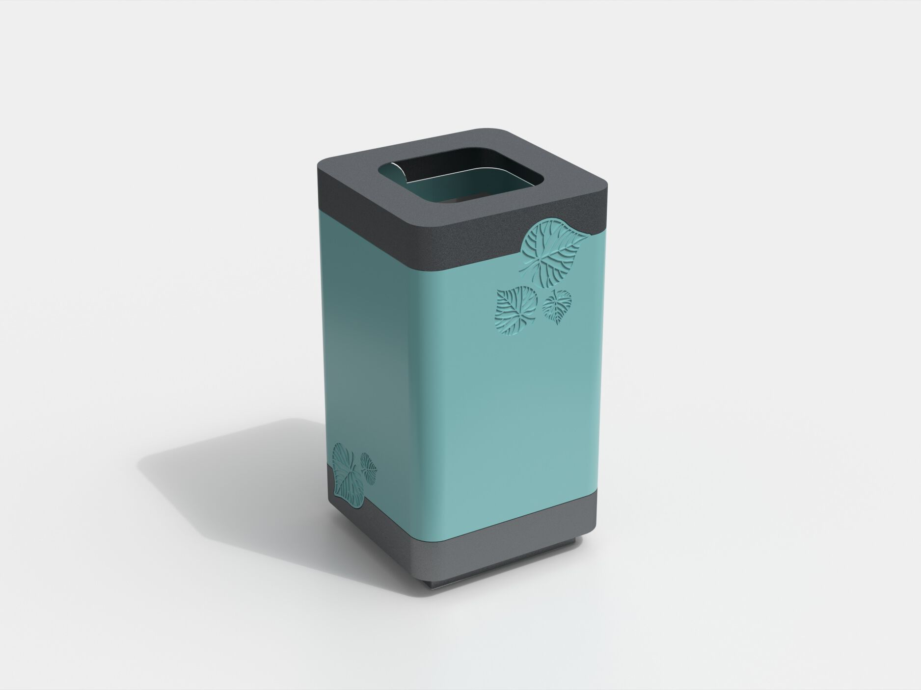 Оцинкованная стальная корзина для мусора с крышкой Viscio Urban Design MARTINO ARCH-00110849 - Вид №5