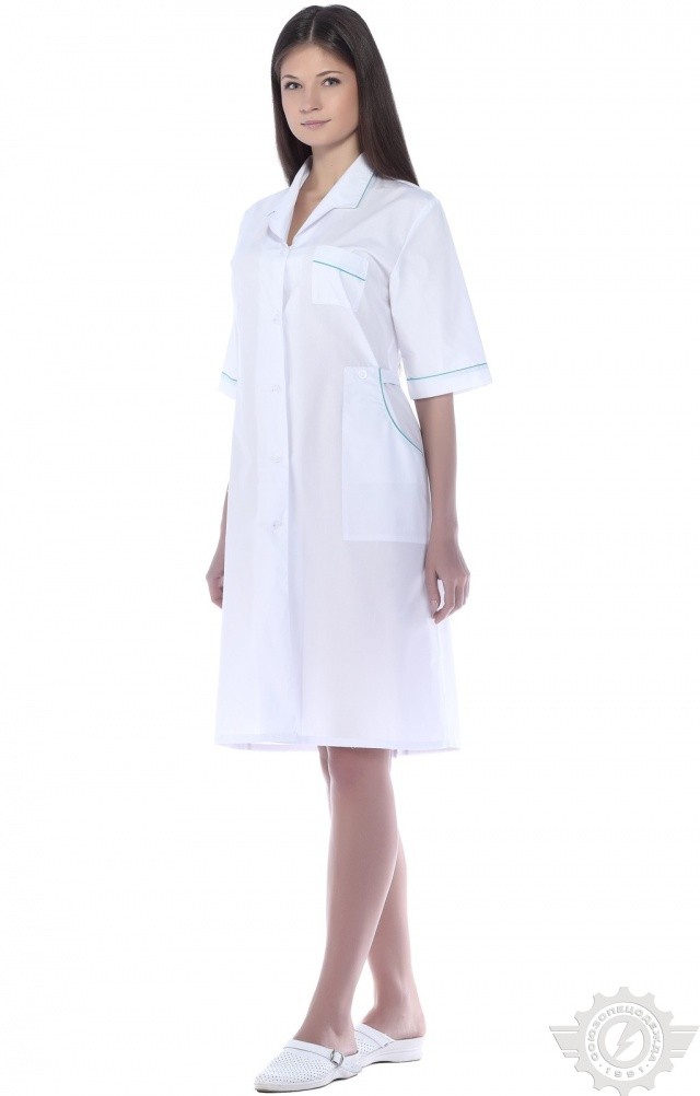 63618 Халат "Оксана"  Медицинская одежда  размер 52/158-164 Спецодежда  - Вид №8