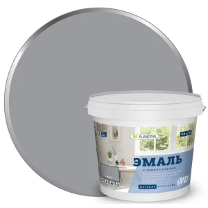 Эмаль акриловая матовая цвет серый 0.9 кг 83728112 STLM-2212129