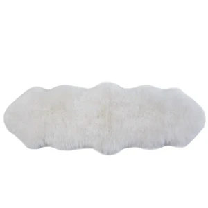 Шкура Овечья двойная 50x155 см шерсть цвет белый